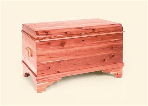 Amish Cedar Wood Petite Waterfall Hope Chest Chest Woodworking Plans