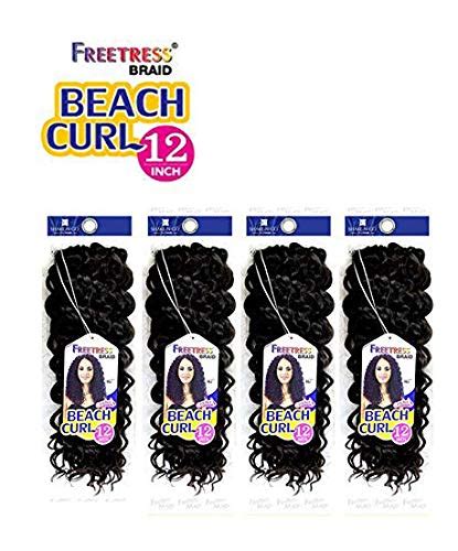 Beach Curl 12 4 Packs 1 Freetress Synthetic Braid Crochet Hair