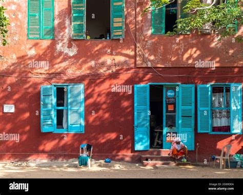 Colorfull Streets Of Goree Island Dakar Senegal Island Is Known For