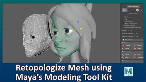 Retopologize Your Mesh Mayas Modeling Tool Kit Youtube