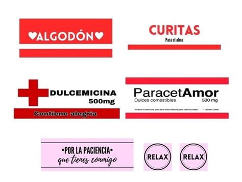 Plantillas Etiquetas De Medicamentos De Amor Para Imprimir Diario Sexiz Pix