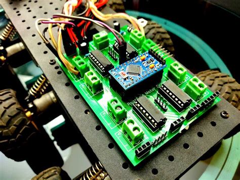 Arduino Motor Shield Pcb V1 4 Motors At Once Arduino Project Hub