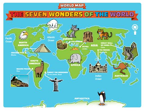 Wonders Of The Ancient World Map Fefasr