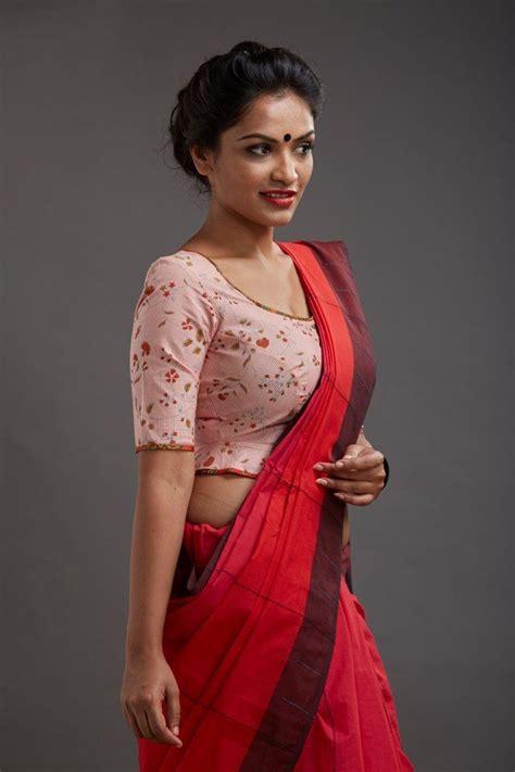 Chuvappu Puliyilakara Saree Saree Models Indian Women Women