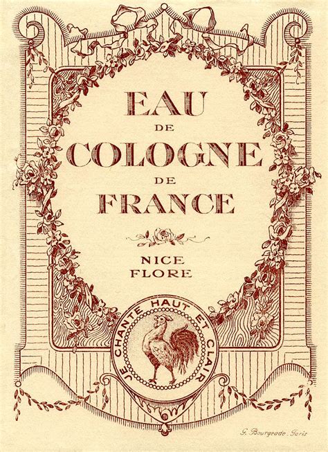 Vintage Graphic Images Lovely French Cologne Labels