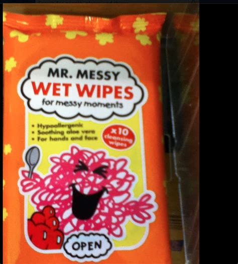 Mr Messy Wet Wipes For Messy Moments Wet Wipe In This Moment Wet