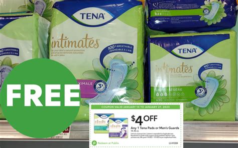 2 Days Only Free Tena Pads At Publix My Publix Coupon Buddy