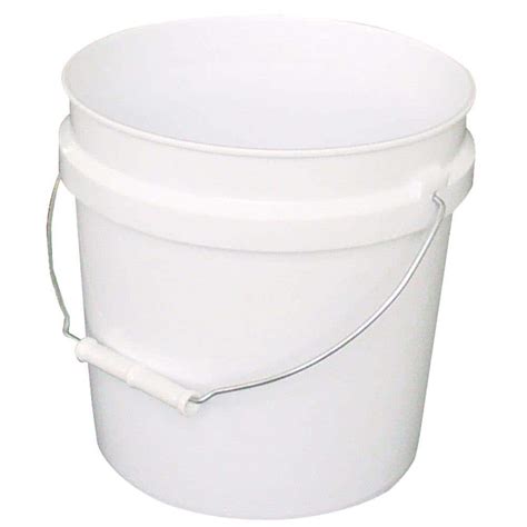 Leaktite Gallon White Paint Bucket Gl White Pail The Home Depot