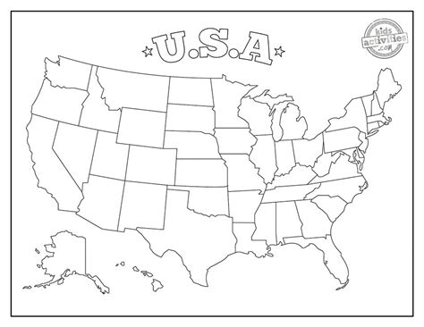 Blank United States Map Coloring Pages You Can Print United States Map