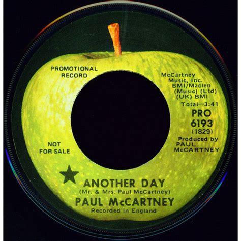 Another Day Oh Woman Oh Why Promo • 7 Single By Paul Mccartney