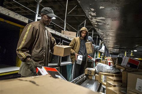 Inside A Sorting Facility At United Parcel Service Inc Ahead Of