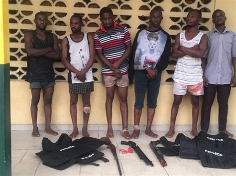 Notorious Armed Robbers Operating In Police Outfits In Rivers Apprehended By Sars Photos