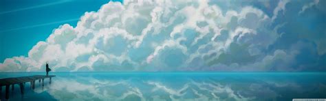 Anime Sea Landscape X Wallpaper Wallhaven Cc