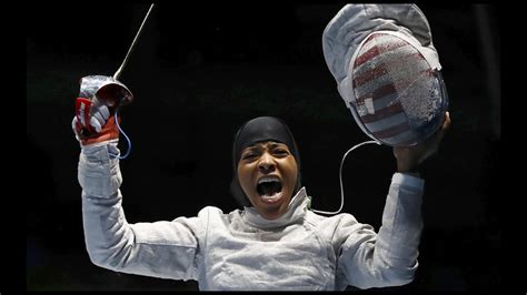 Muhammad Becomes First Muslim American To Represent The Us Olympic Team Wearing A Hijab Aol News