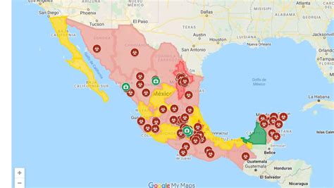 Google Maps muestra expansión del coronavirus por México N
