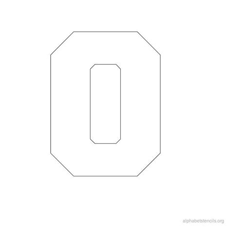The Letter O Is Shown In Black And White