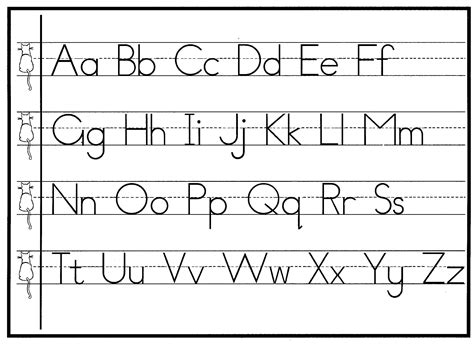 Cursive Alphabet Images To Print