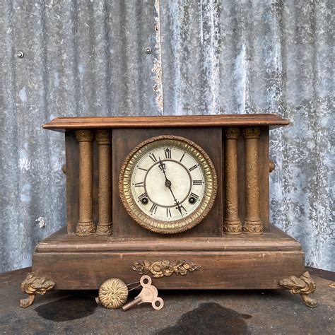 Sold Waterbury Mantle Clock Michael Allen Antiques