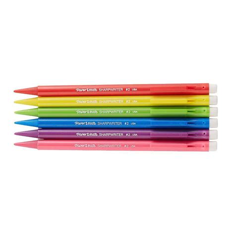 Paper Mate Sharpwriter Assorted Barrel Colors 07 Mm Mechanical Pencil