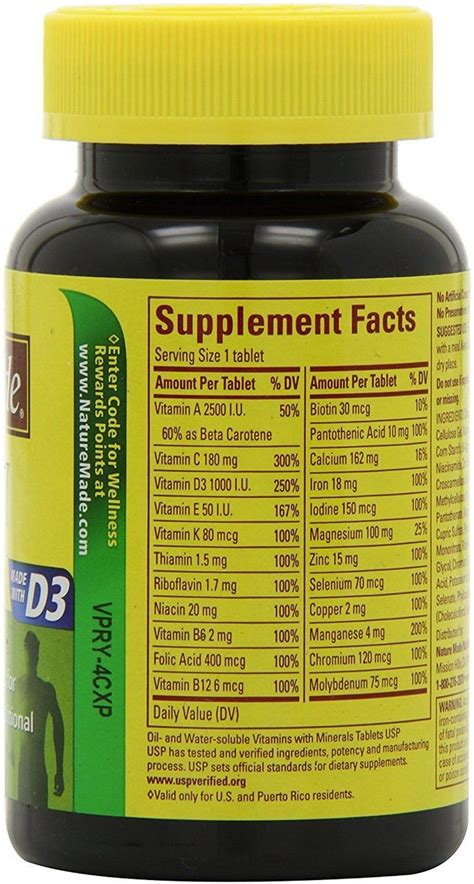 Nature Made Multi Complete With Iron 130 Tablets