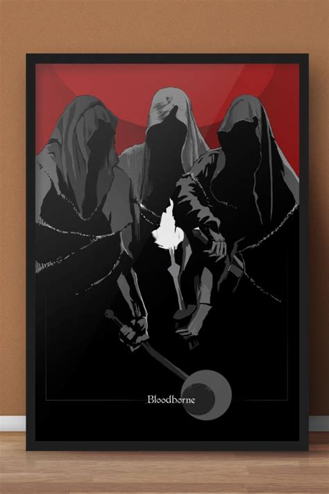 Bloodborne Poster Minimalist Game Art Video Game Art Prints Etsy