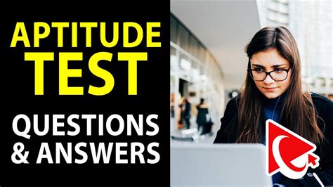 Aptitude Test Questions And Answers Youtube