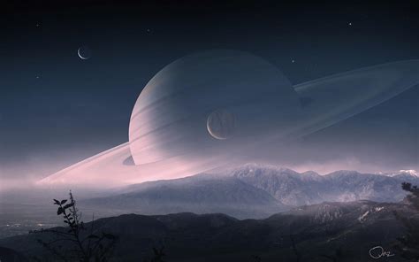 Scenery Of Saturn By Qauz On Deviantart
