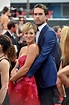 Kaley Cuoco got a hug from her husband, Ryan Sweeting, on their way ...