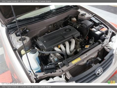 18 Liter Dohc 16 Valve 4 Cylinder Engine For The 2002 Toyota Corolla