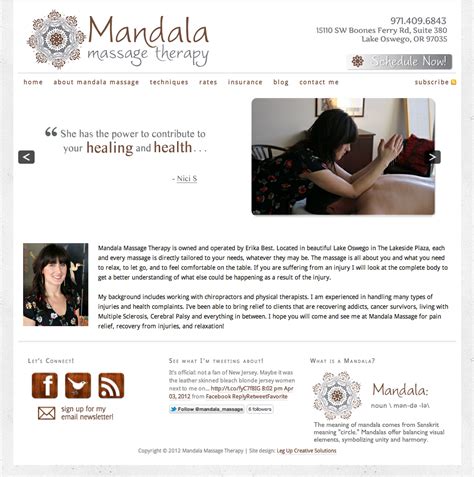 mandala massage therapy on behance