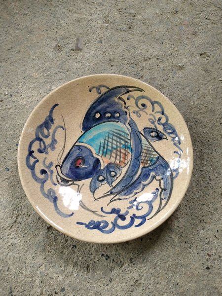 Jual Piring Kuno China Motif Ikan Mas Dinasti Temuan Piring Antik Ikan