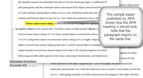 Headings that are well formatted and clearly worded aid both visual and nonvisual readers of all abilities. Practical Stats: APA Heading 3 Doesn't Hang Out by Itself