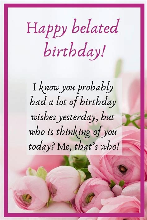 Hope you had an unbelievable birthday. Pin by Tina on Birthday / Anniversary | Belated happy ...