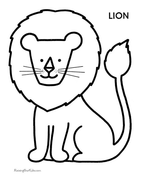 Easy Coloring Pages For Toddlers Coloring Home
