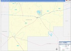 Guadalupe County, NM Zip Code Wall Map Basic Style by MarketMAPS - MapSales
