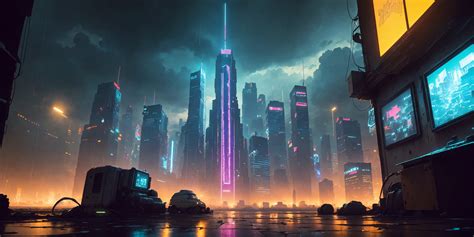 High Tech Cyberpunk City Wallpapers — Papr