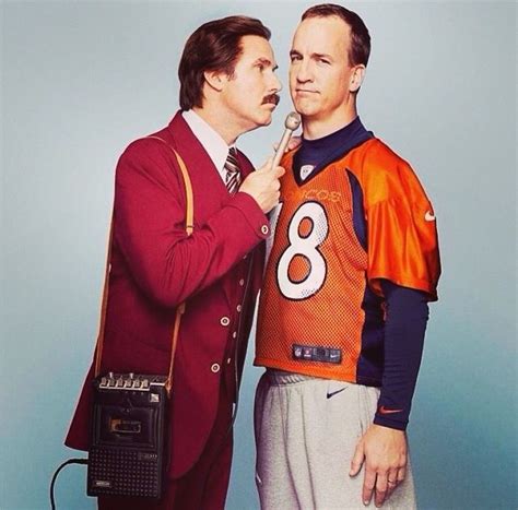 Ron Burgundy Interviews Peyton Manning Denver Broncos Pinterest
