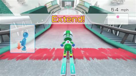 Balance Games ~ Ski Jump ~ Beginner ~ 20 Mets ~ Wii Fit U No