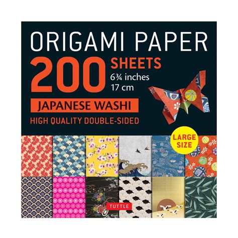 Origami Paper Japanese Washi 17 X 17cm 200 Sheets Tuttle