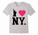 I Love NY New York Print Heart T-Shirt tee Black-PL – Polozatee
