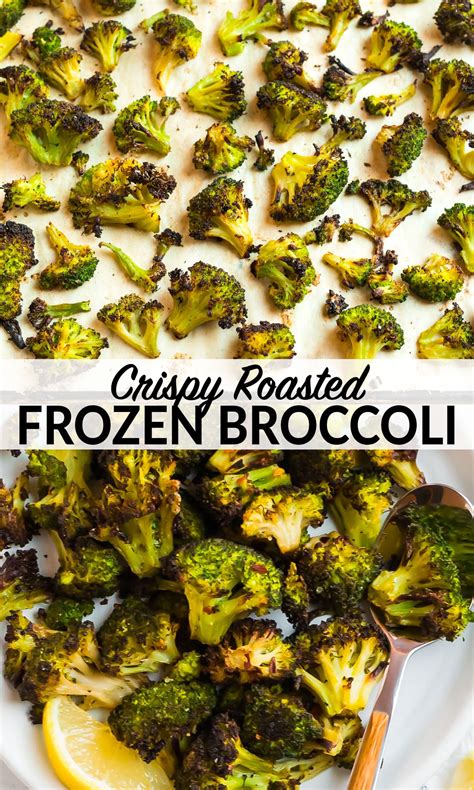 Place in the centre of the oven for 10 minutes, or until the broccoli has thawed. Roasted Frozen Broccoli - Fast, Easy Method for Crispy ...