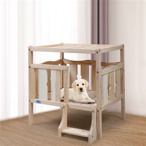 Coziwow Elevated Wooden Dog Bed Furniture With Flat Top