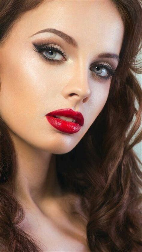 Anna Peregubko Beautiful Lips Beauty Portrait