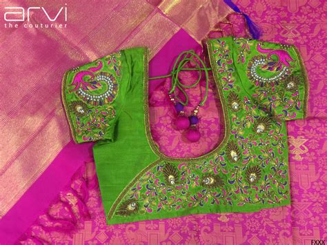 Custom Tailored Aari Work Blouse By Arvi The Couturier Bridal Blouse