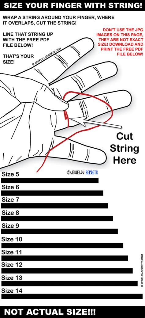 Ring Size Chart For Men
