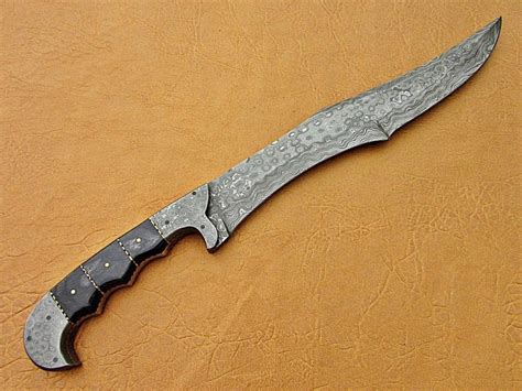 Machete Sword Hand Forged Sword 20 Damascus Genii Sword Etsy