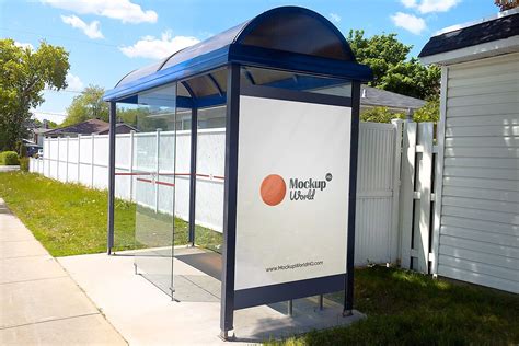 Free Bus Shelter Mockup PSD | Mockup World HQ | Outdoor advertising mockup, Mockup, Mockup psd