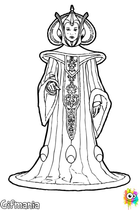 Queen Amidala Coloring Coloring Pages