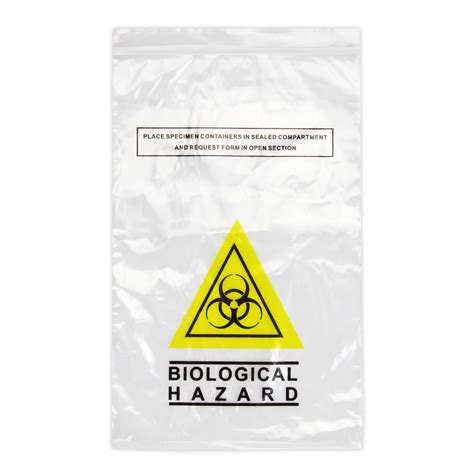 Bag Biohazard Specimen Single St John Ambulance QLD
