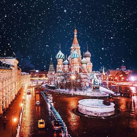 Самый красивый в мире город зимой Moscow City Russia Moscow Russia